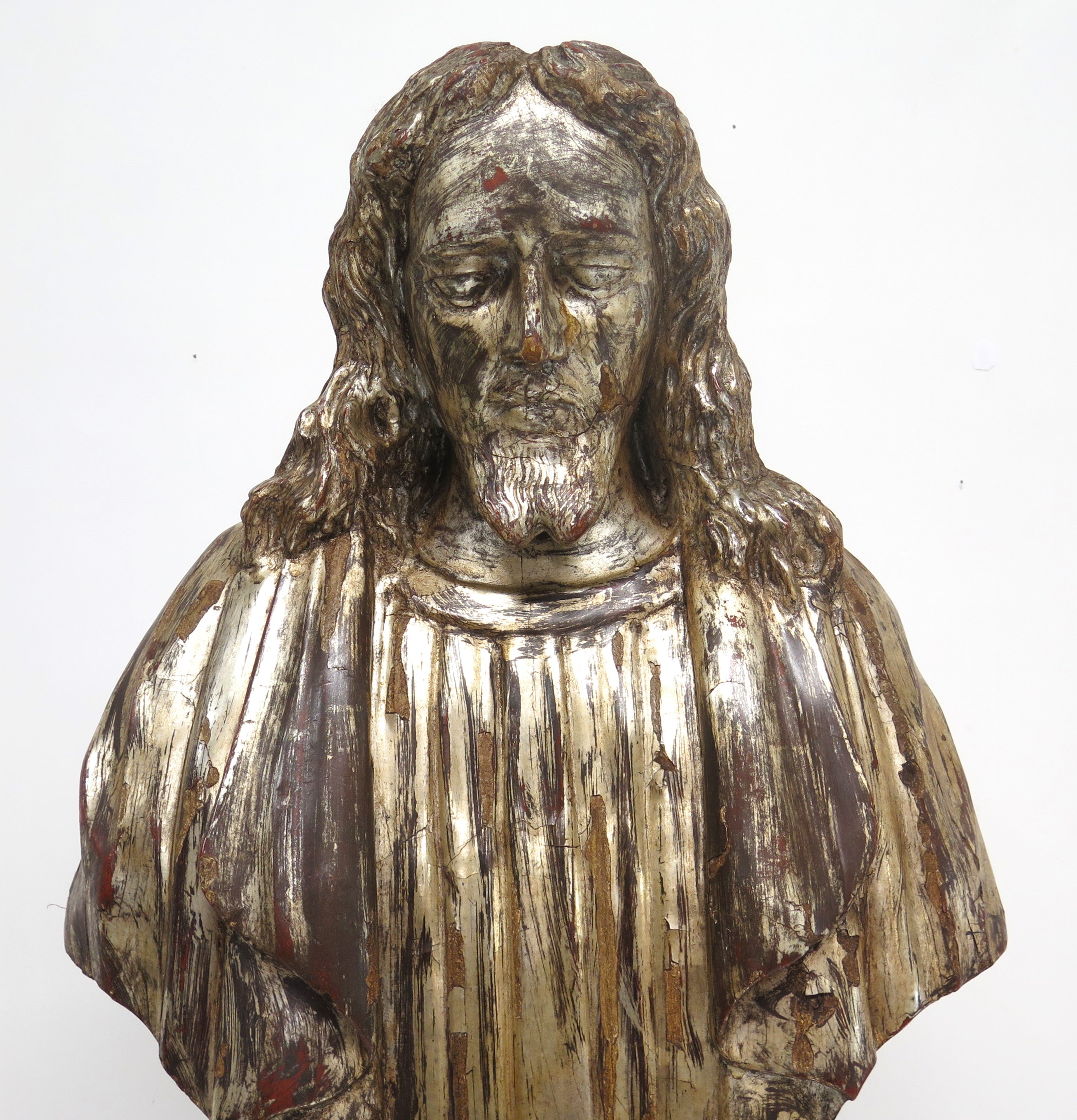 1# 18th Century Italian Silver Gilt Reliquary Bust
