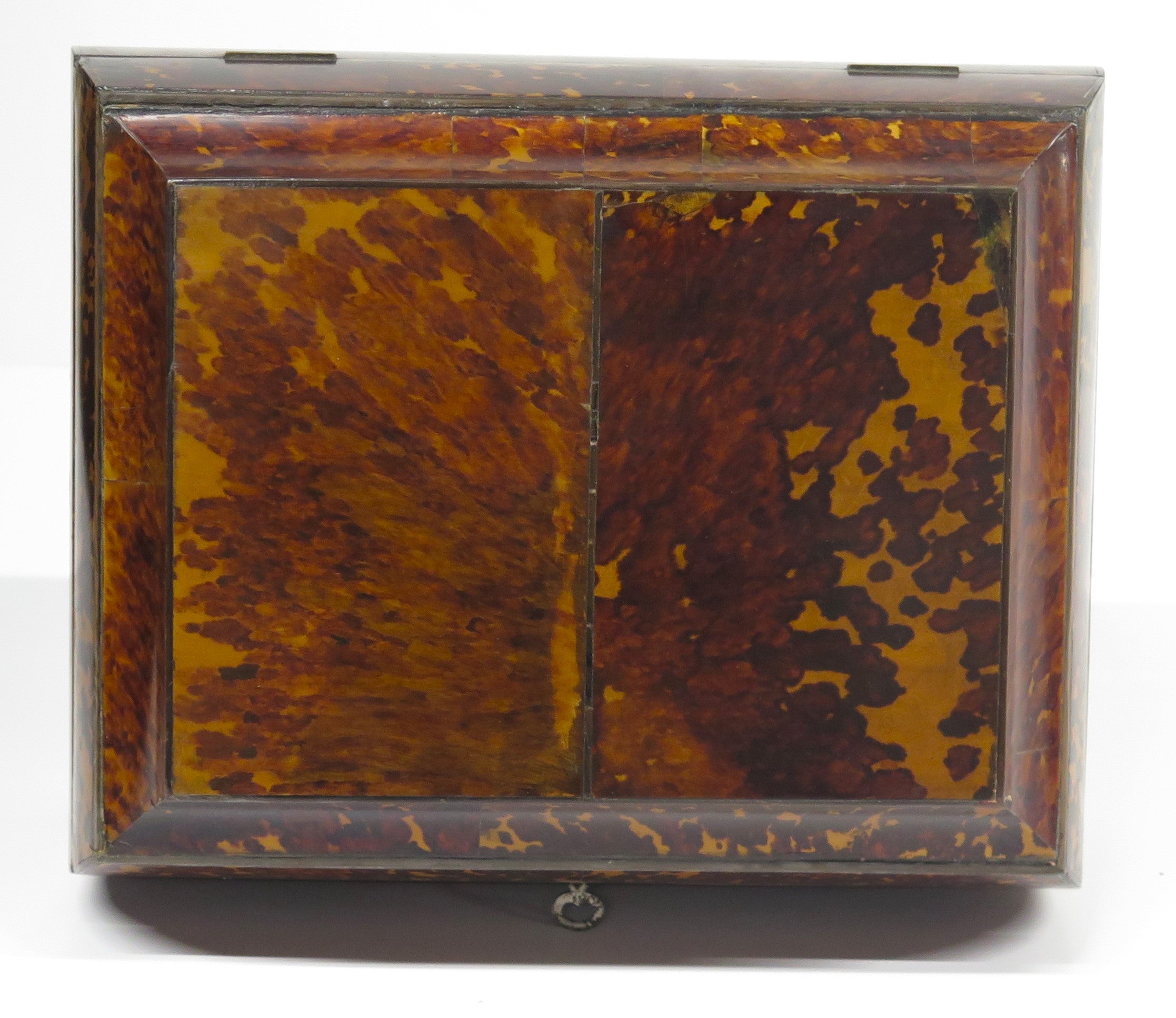 English Regency Tortoise Shell Jewelry Casket