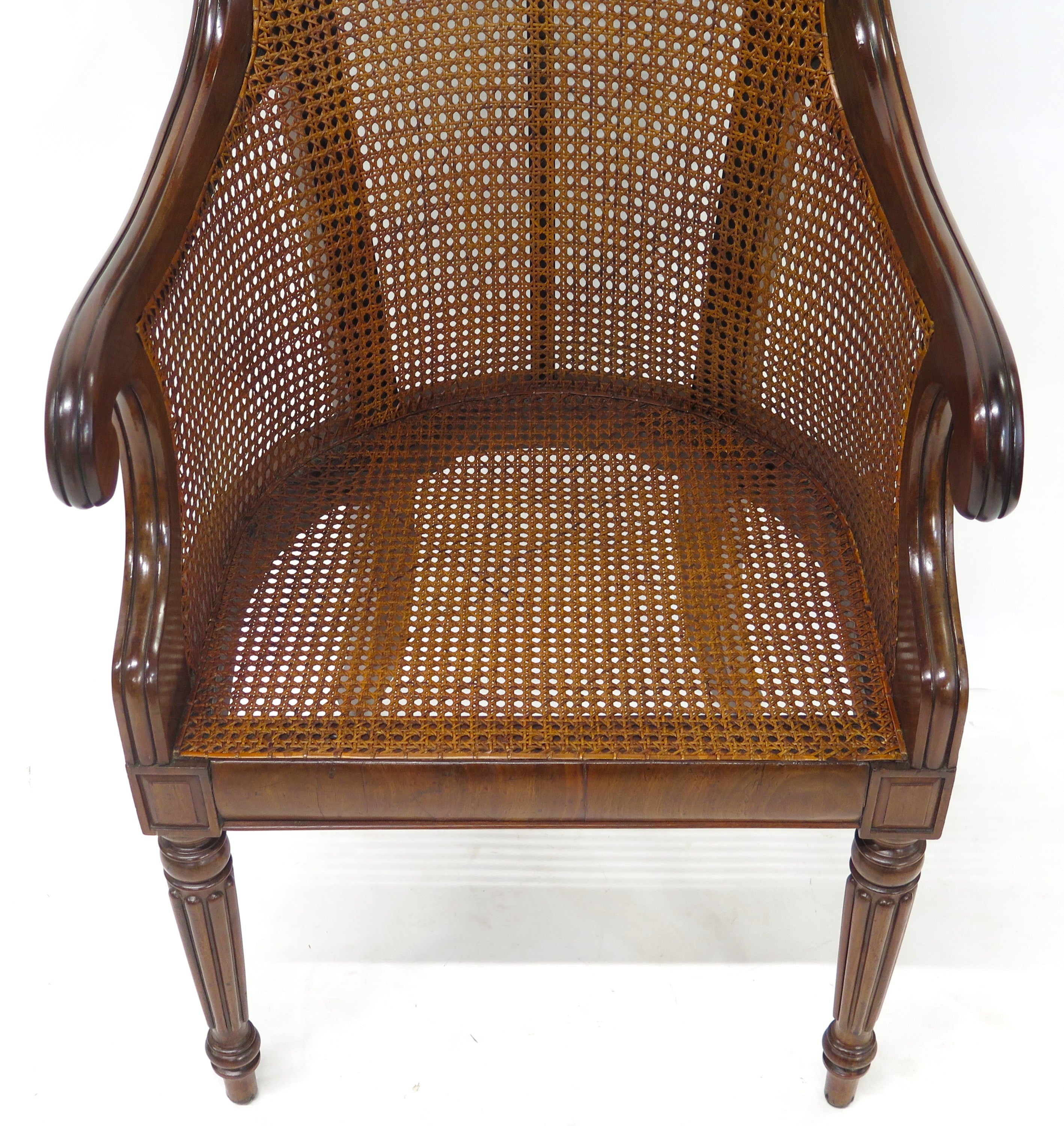 English Regency Mahogany Library Chair