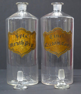 A Large Pair of Apothecary Jars