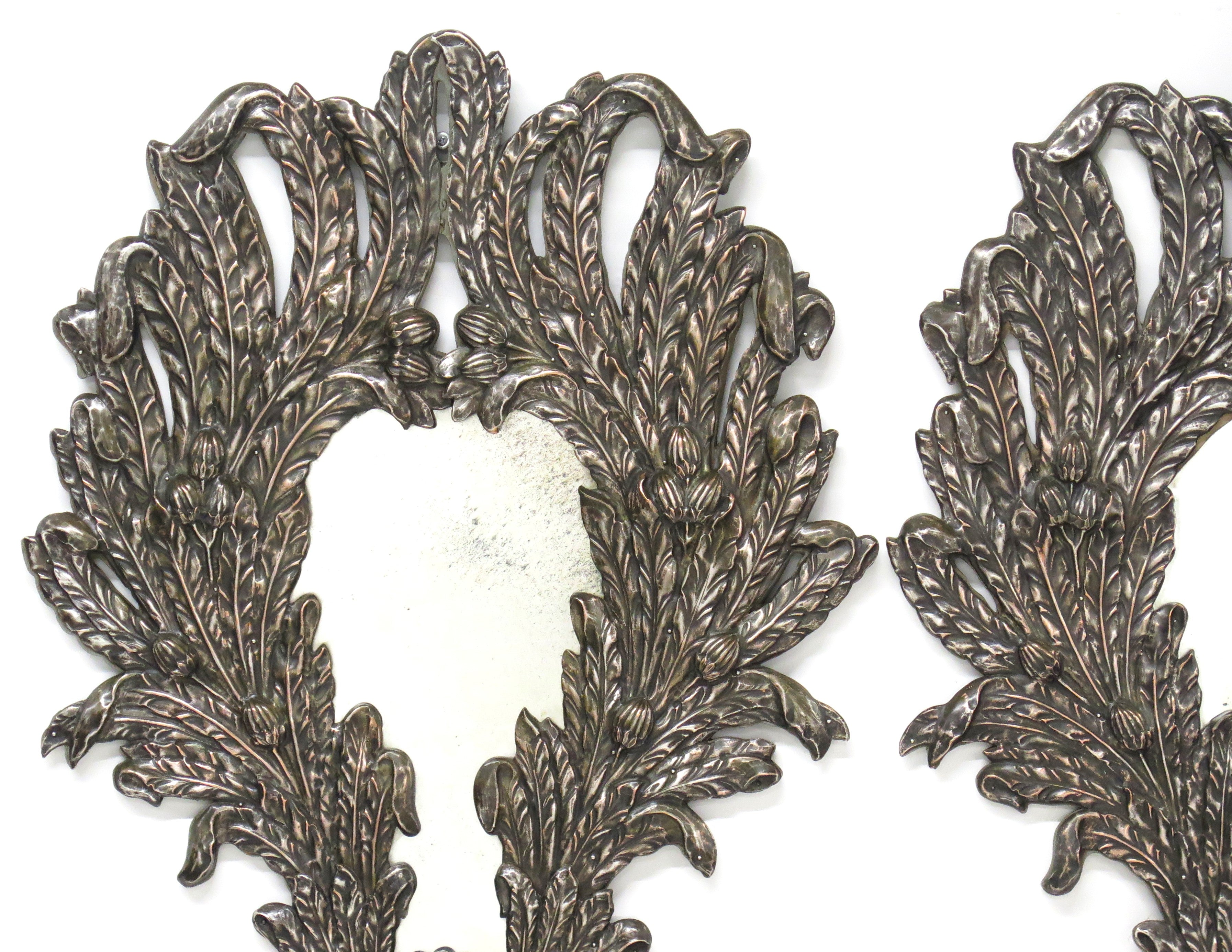 A Pair of Silver Plate Mirrors