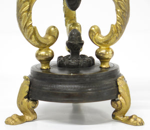 A Pair of Late Regency Patinated and Metal Cassoulets