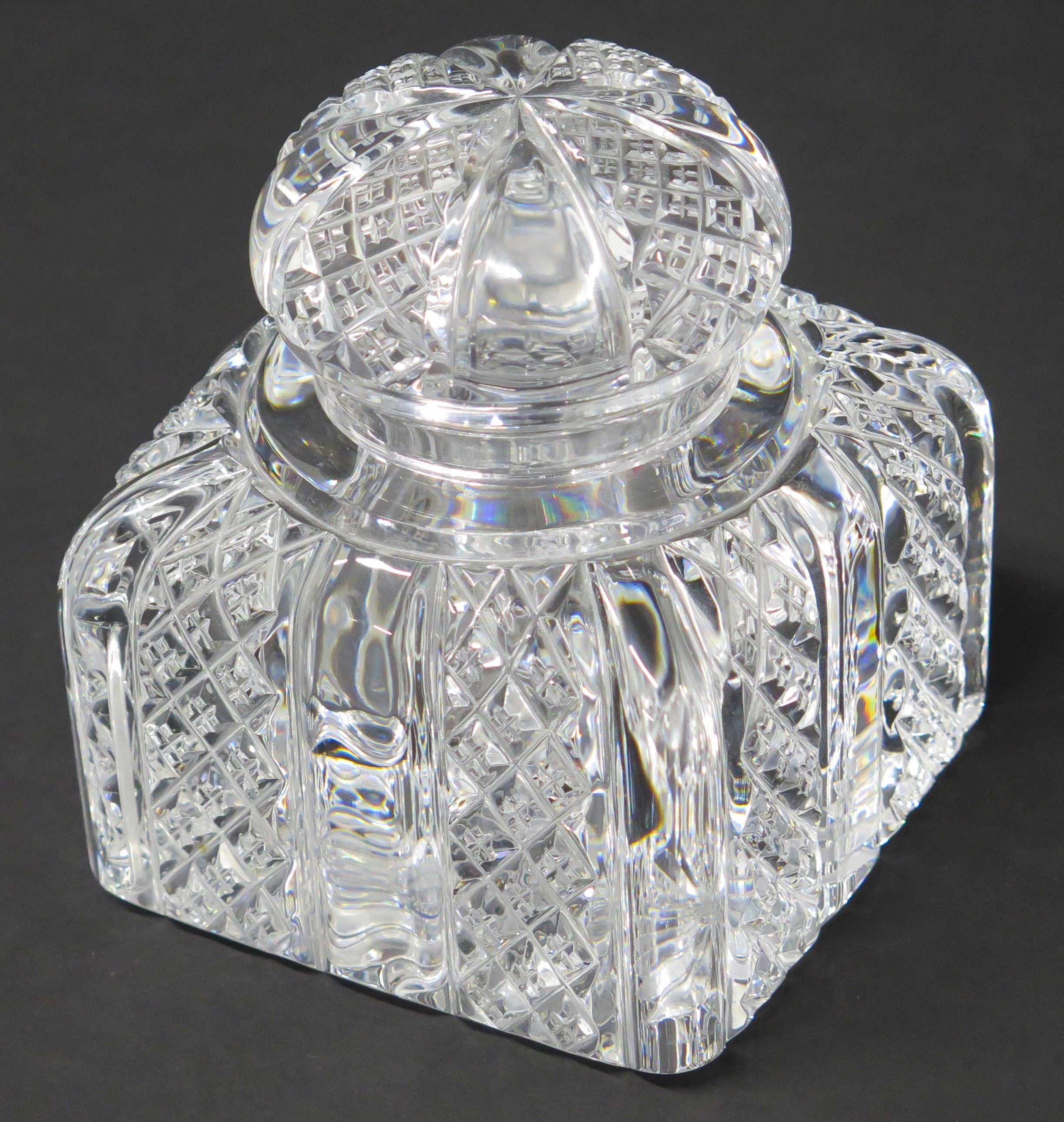 Baccarat Cut Crystal Limited Edition "Zola" Encrier / Inkwell, 1988