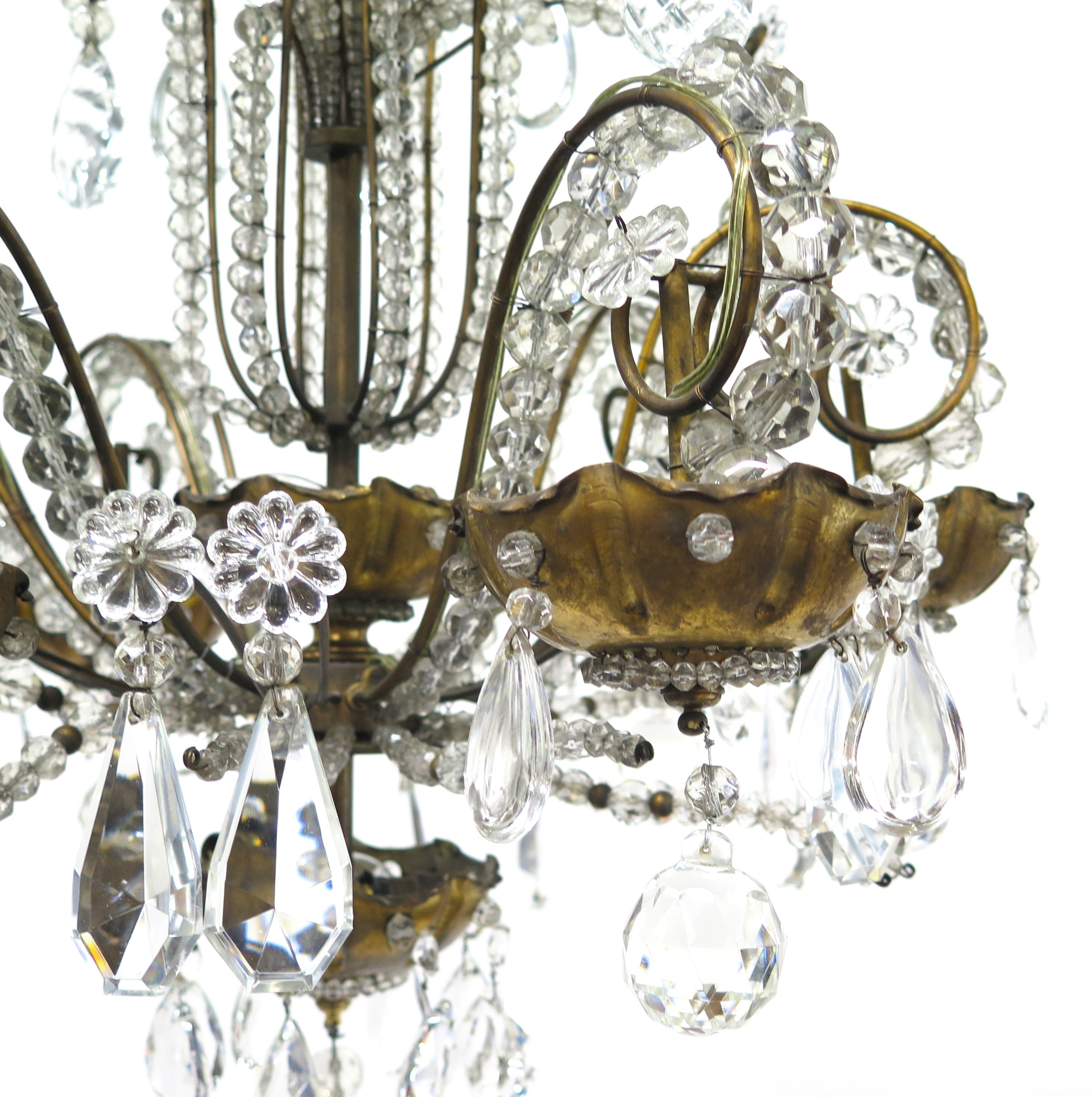 Art Deco Six-Light Chandelier by Maison Jansen