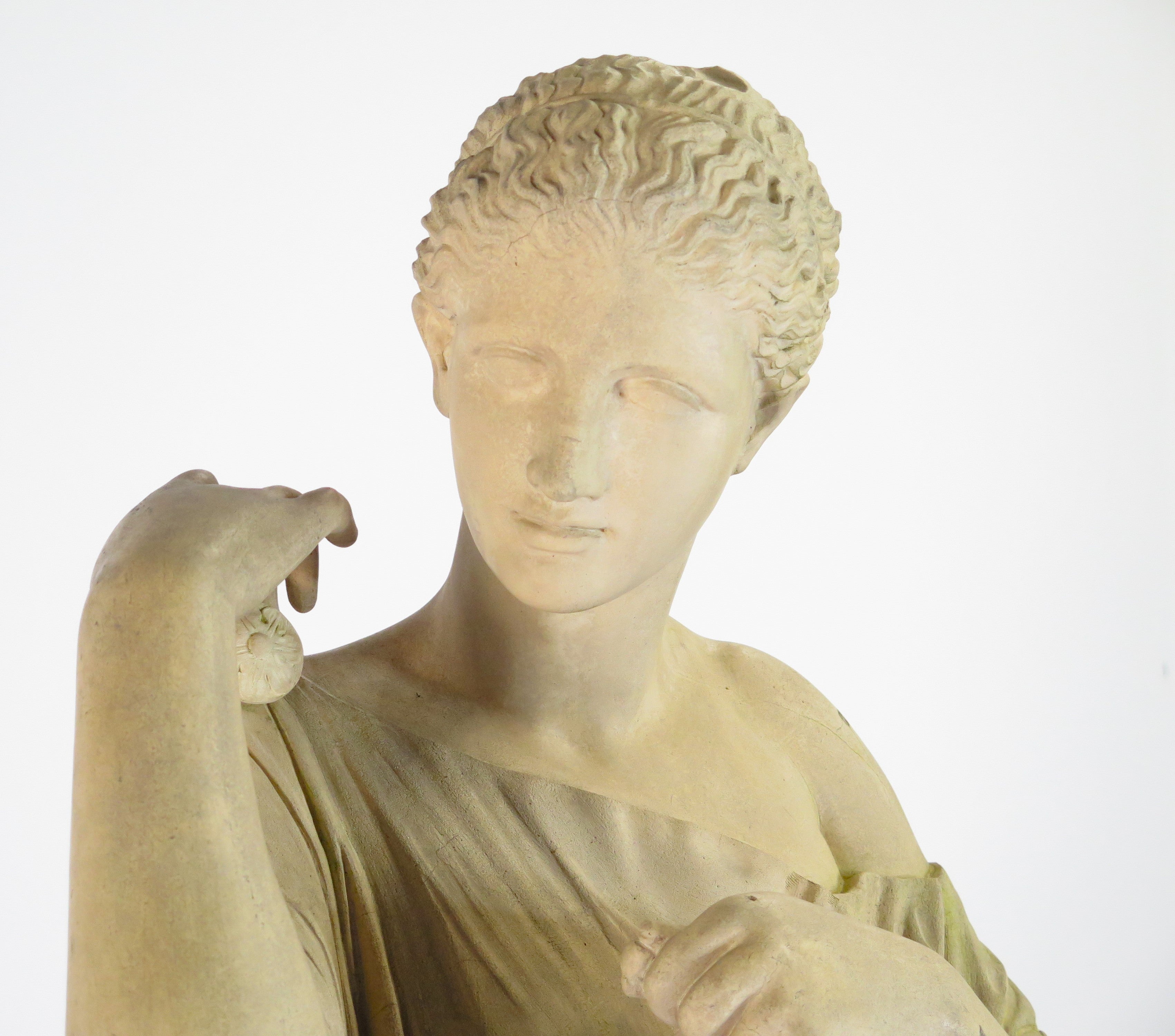 Diana de Gabies Terracotta Statue by Brault and Gilardoni, France