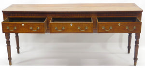 George III Oak Dresser Base