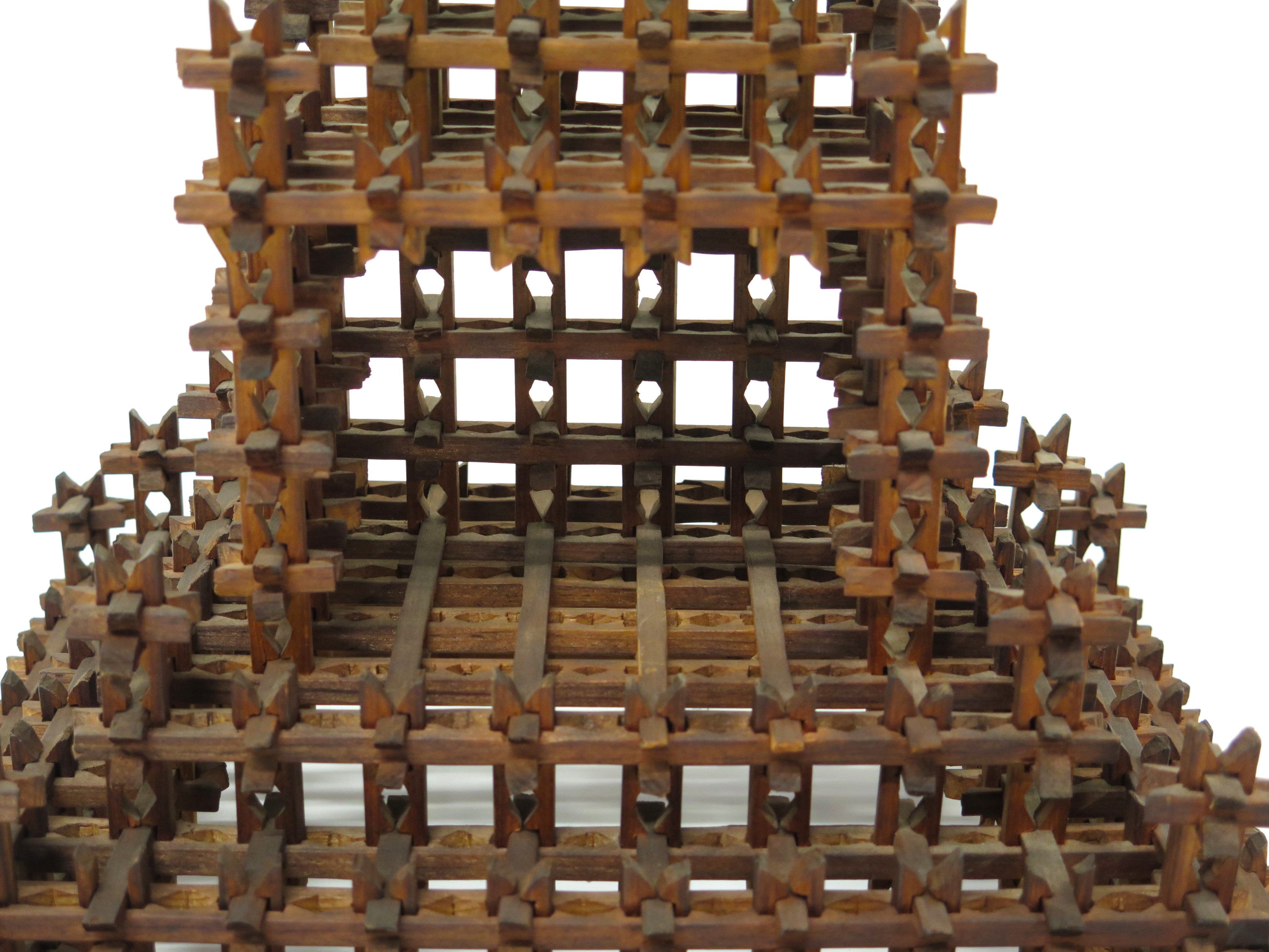 A Large Scale American Folk "Tramp Art" Cross