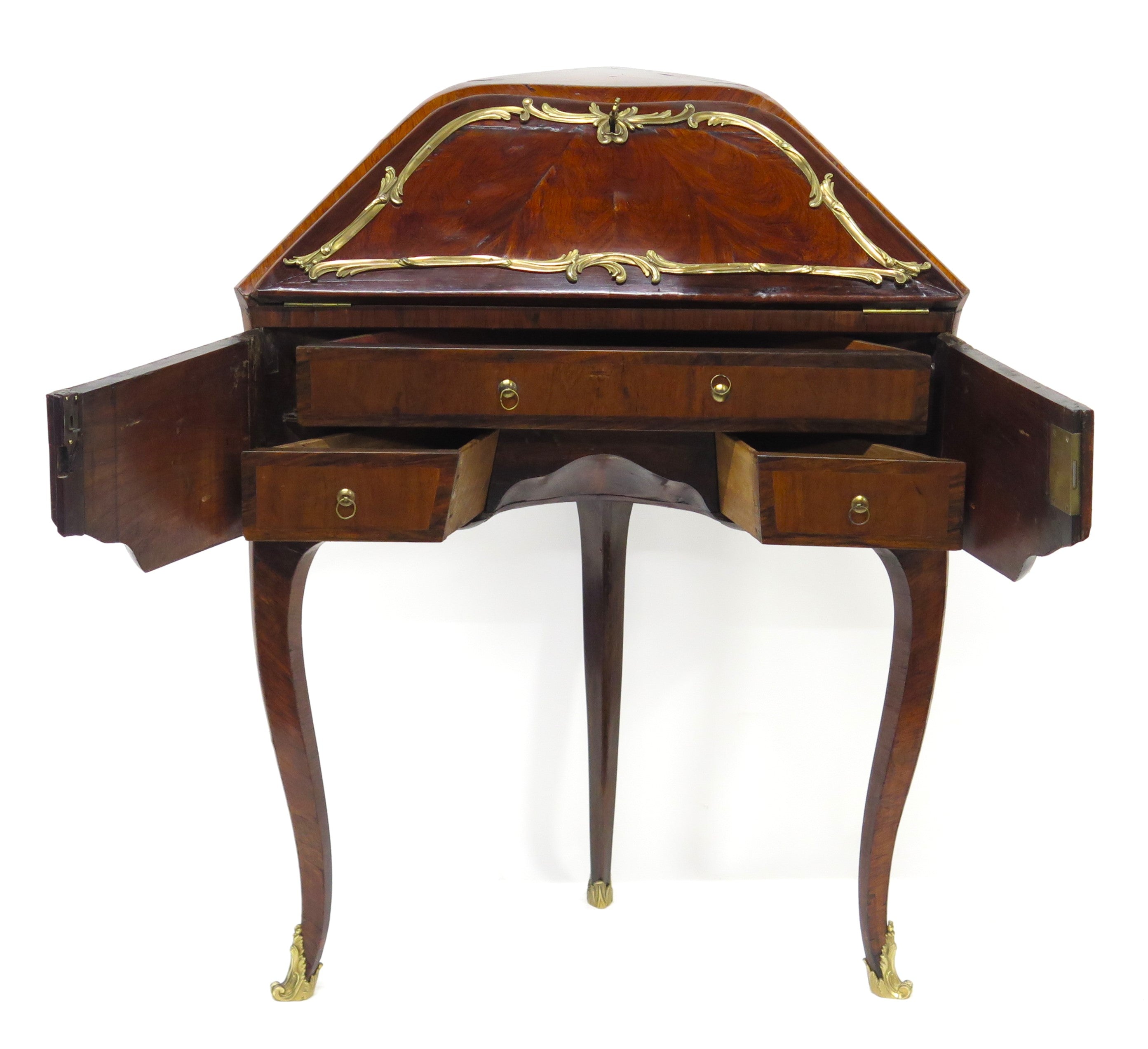 A Louis XV Lady's Fruitwood Veneered Escritoire