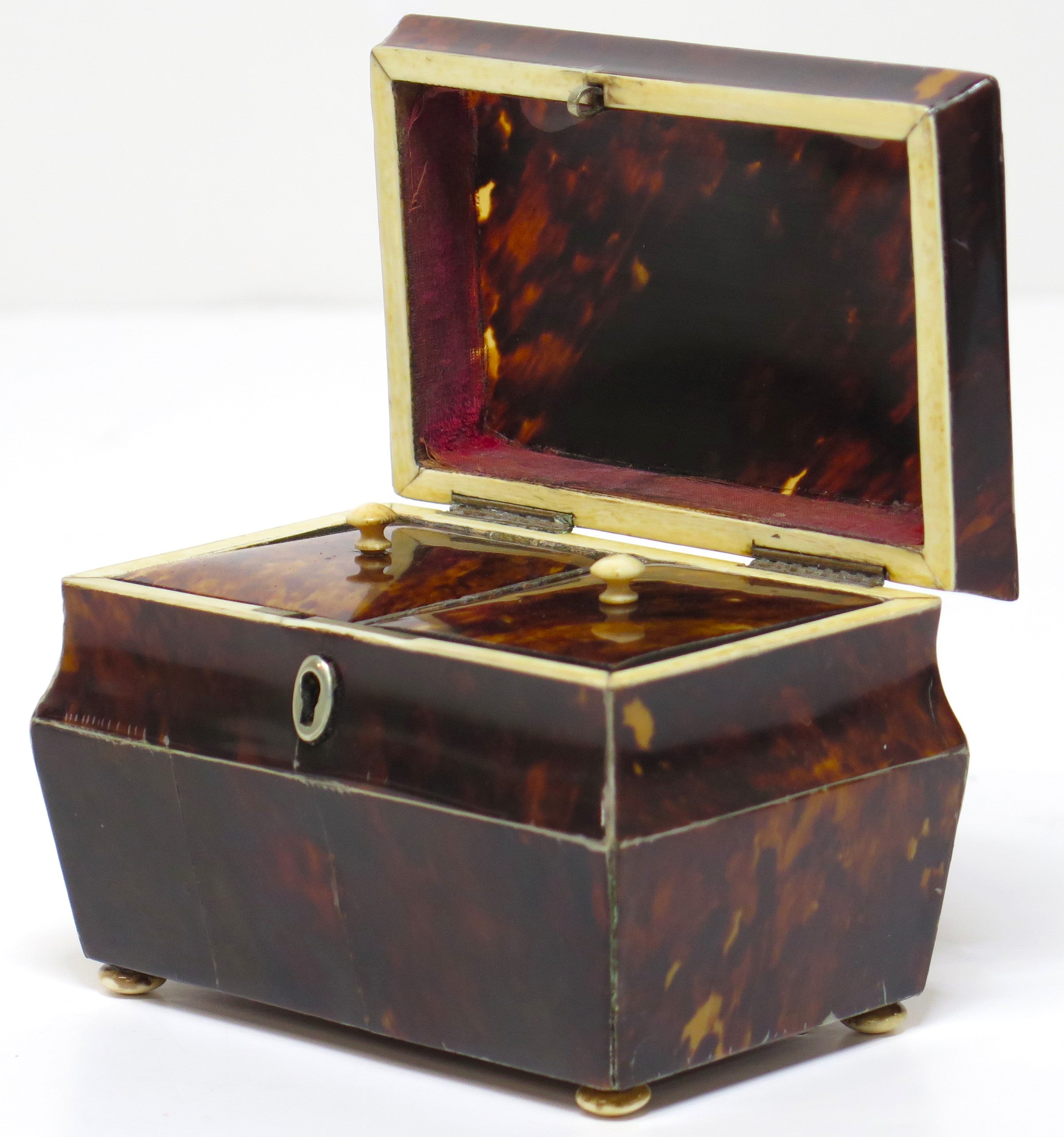English Regency / George IV Tortoise Shell Tea Caddy – Nick Brock Antiques