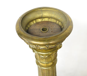 A Pair of Large, Impressive Mid-19th Century Gilt Bronze Torchieres