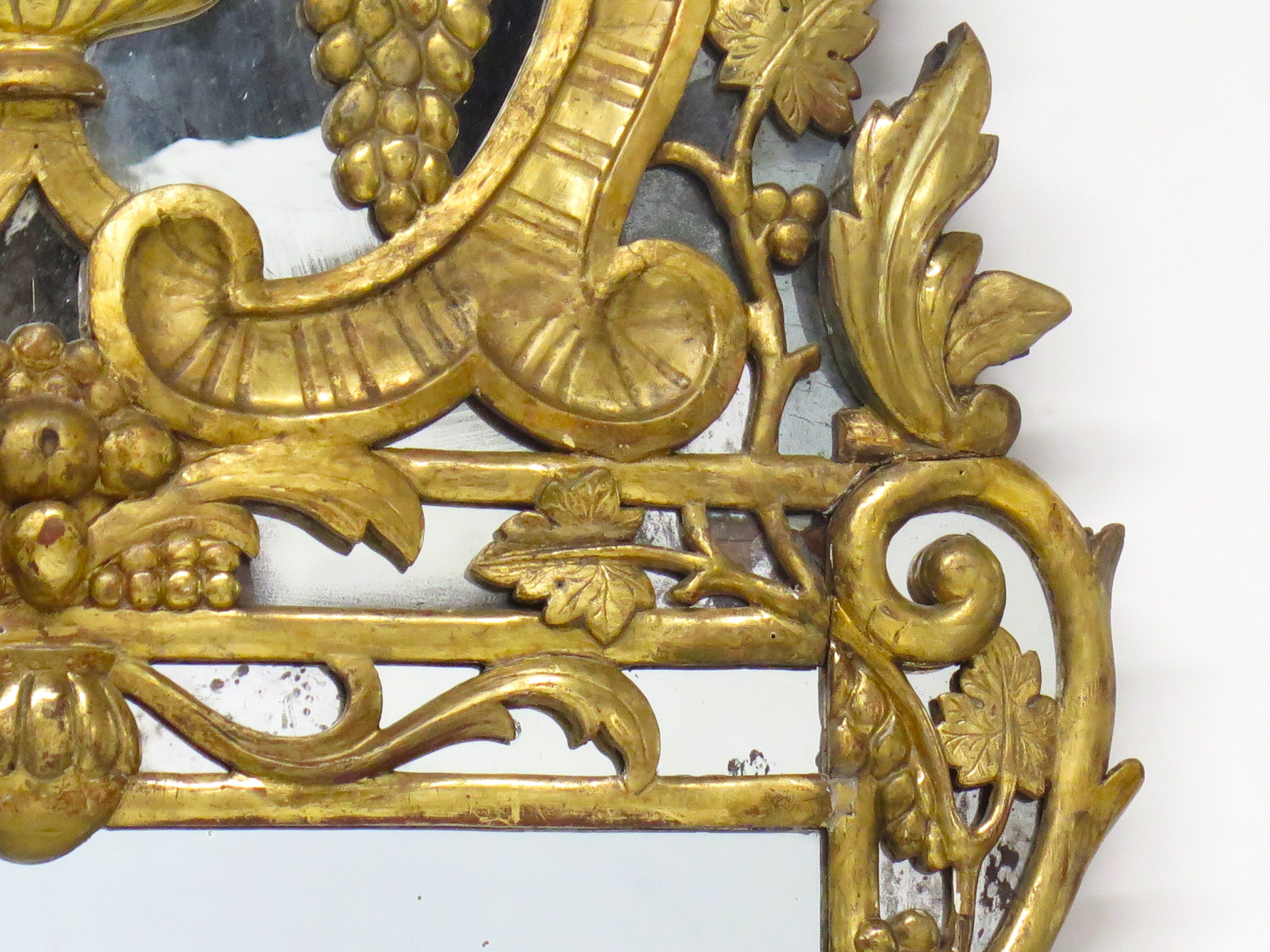 A Large Luois XV Gilt-wood Mirror