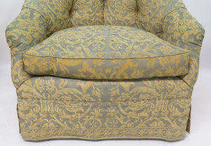 Vintage Fortuny Covered English Tub Chairs