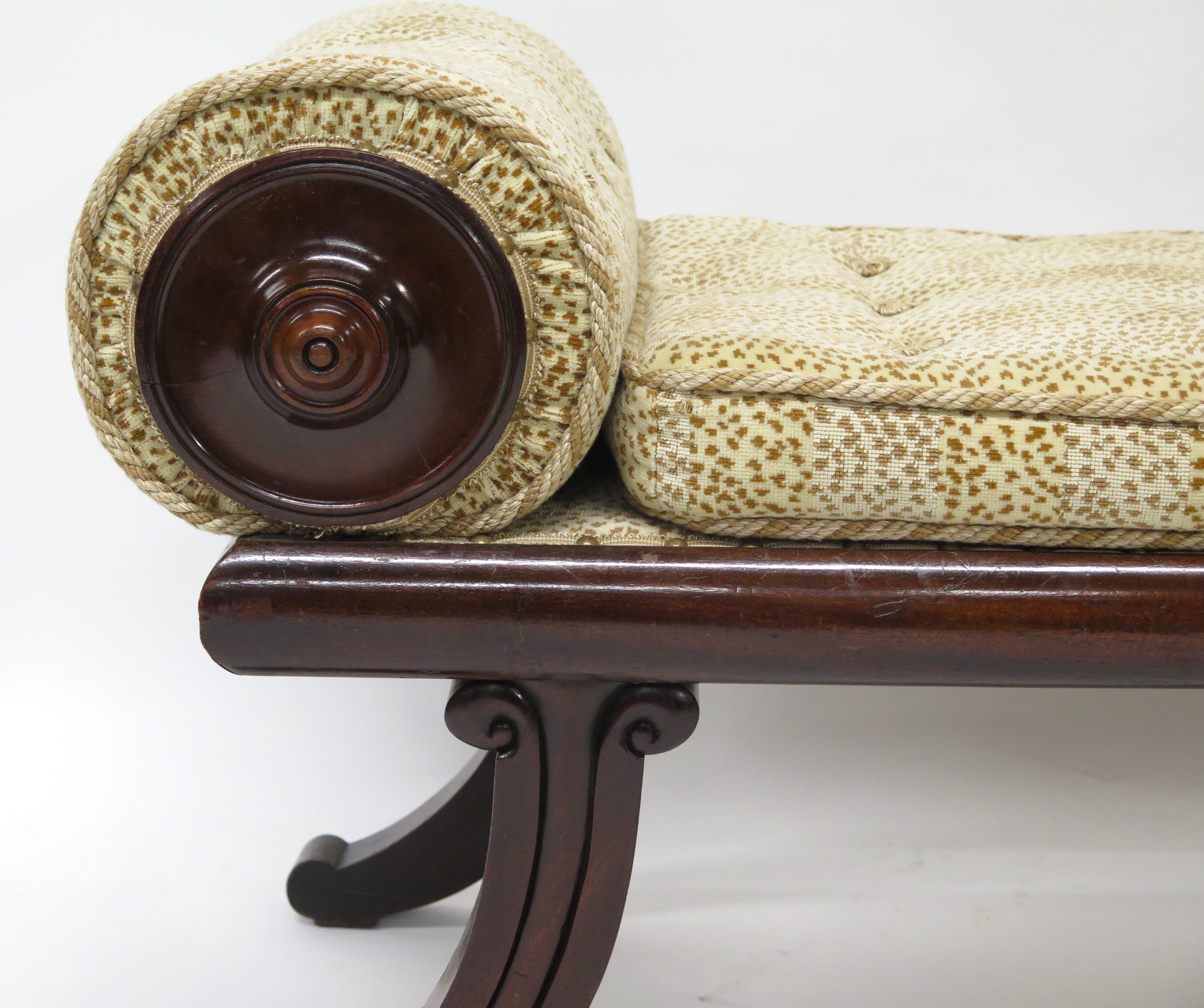 Small Klimos-Style Regency Bench / Recamier