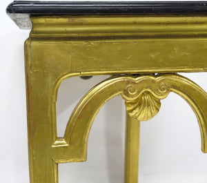 A George II Gilt Wood Carved Console Table