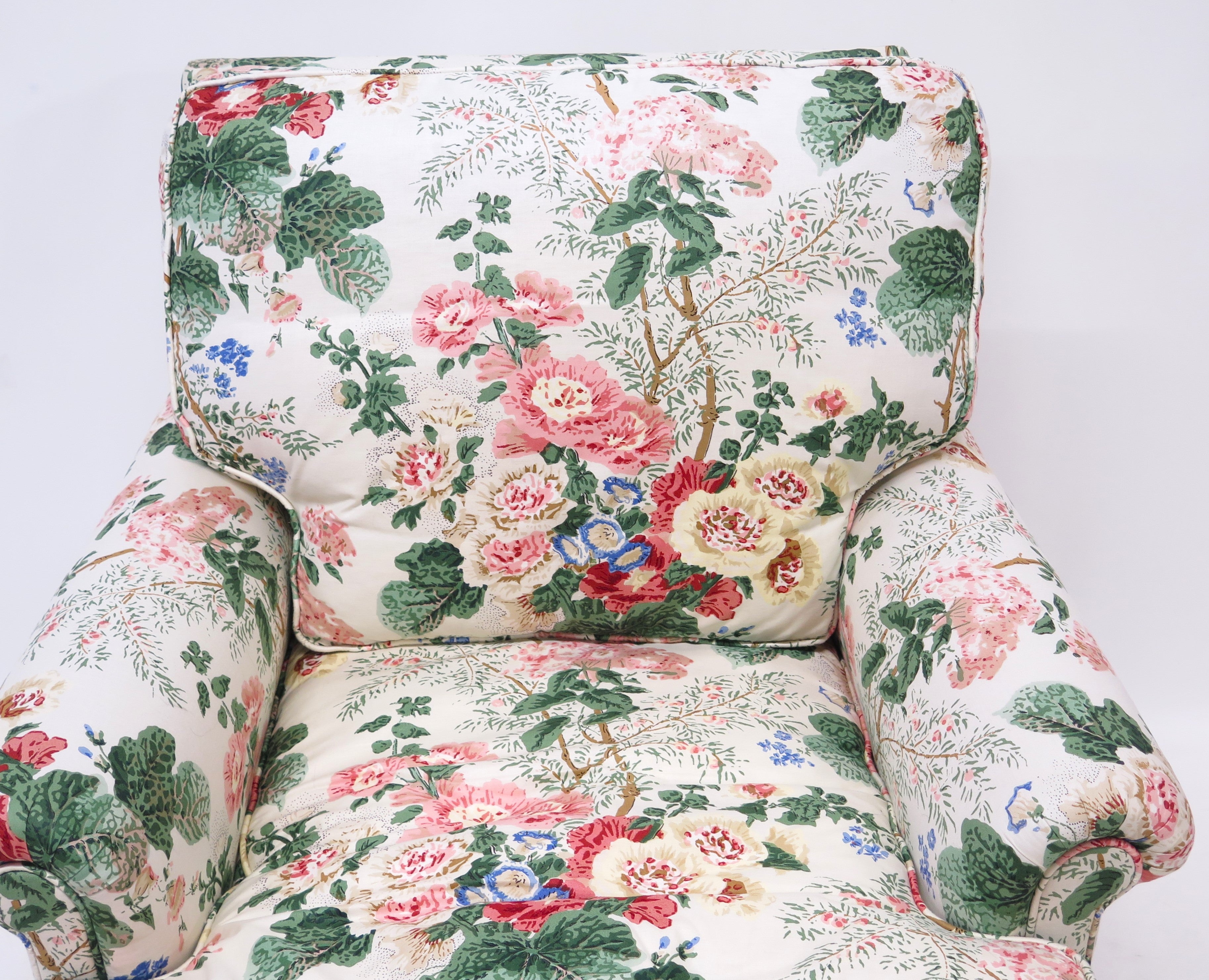 Down Filled Club Chair with Rolled Arms