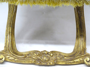 Louis XV-Style Giltwood X-Shaped Folding Stool / Curule Seat