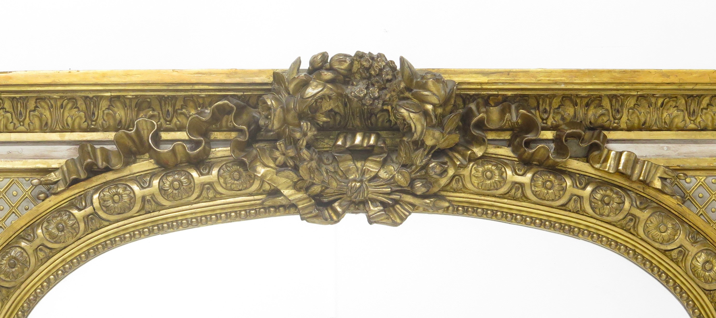 A Napoleon III Carved Gilt Wood Morror