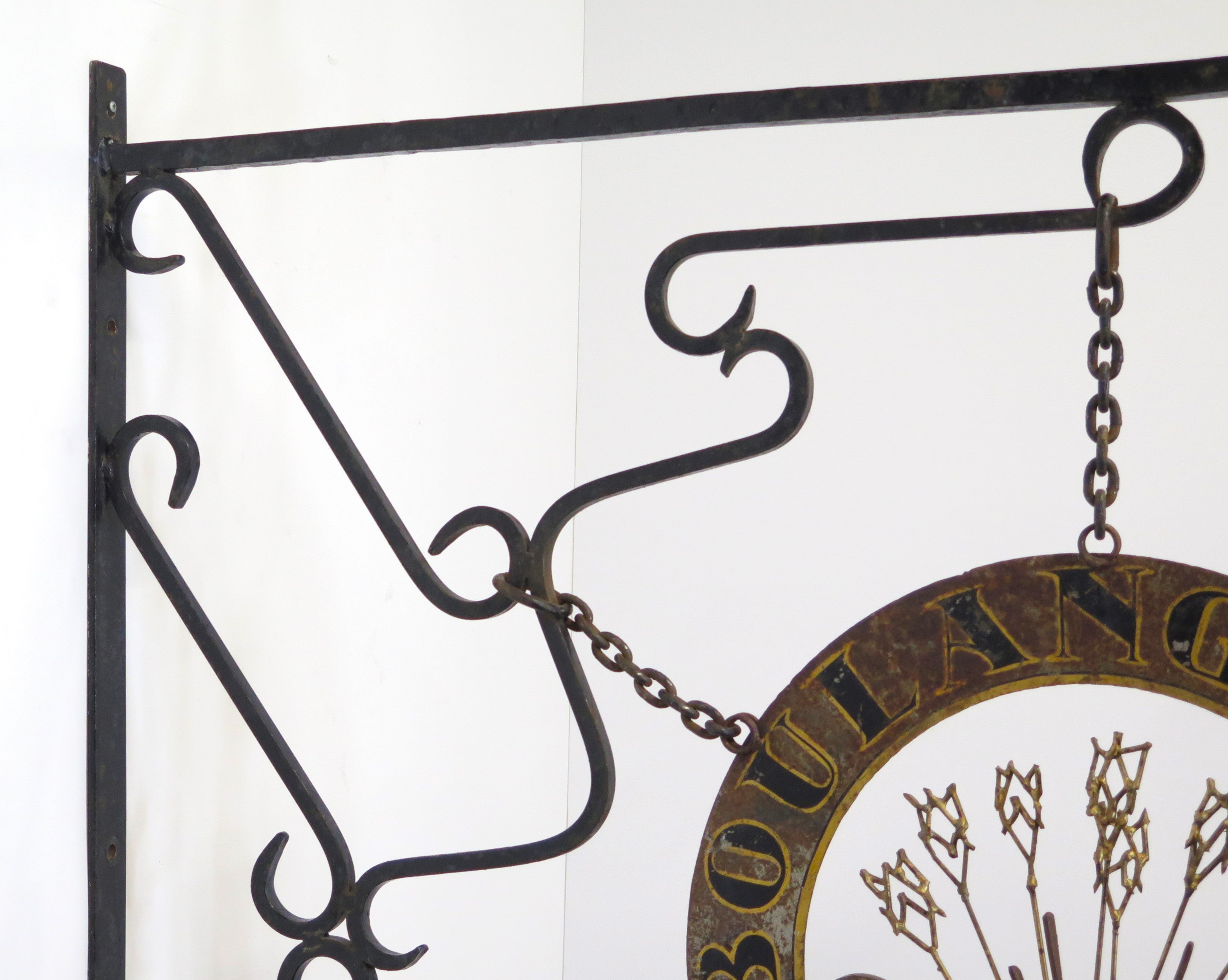 A Whimsical 19th Century Paint and Gilt Shop Sign