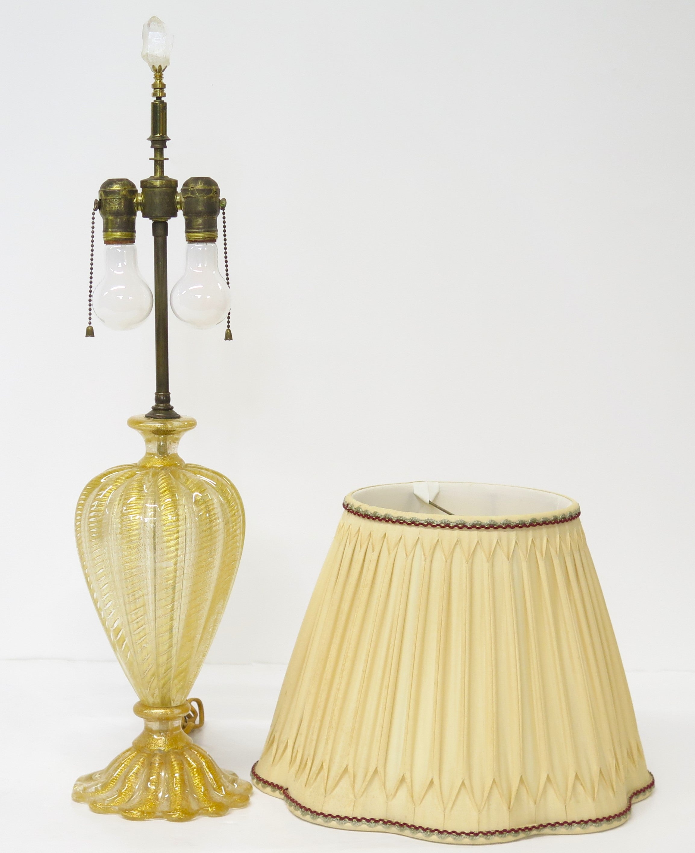 Beautiful Mid Century Murano Glass Lamp by Barovier & Toso