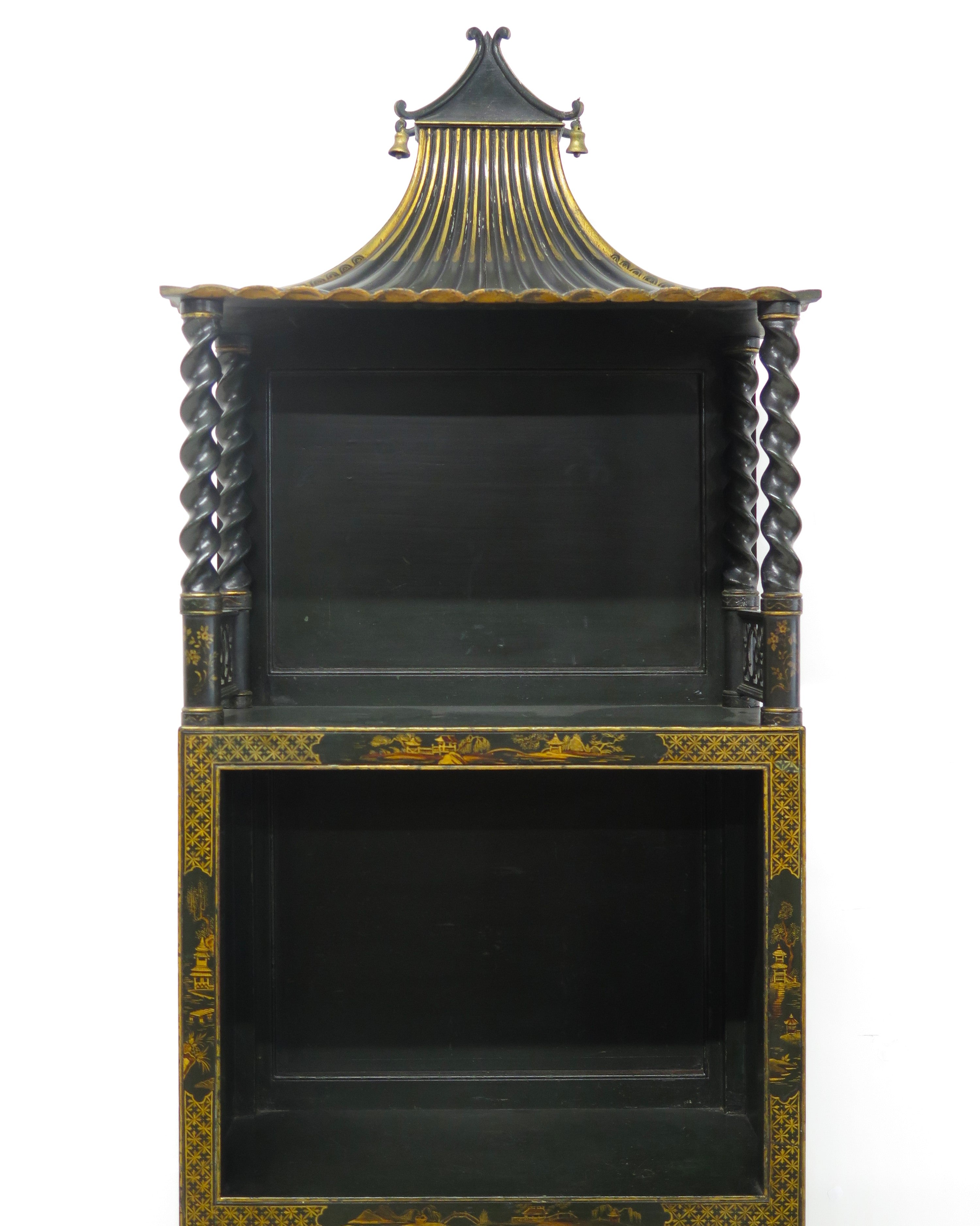 Chinese Chippendale-Style Pagoda Etagere