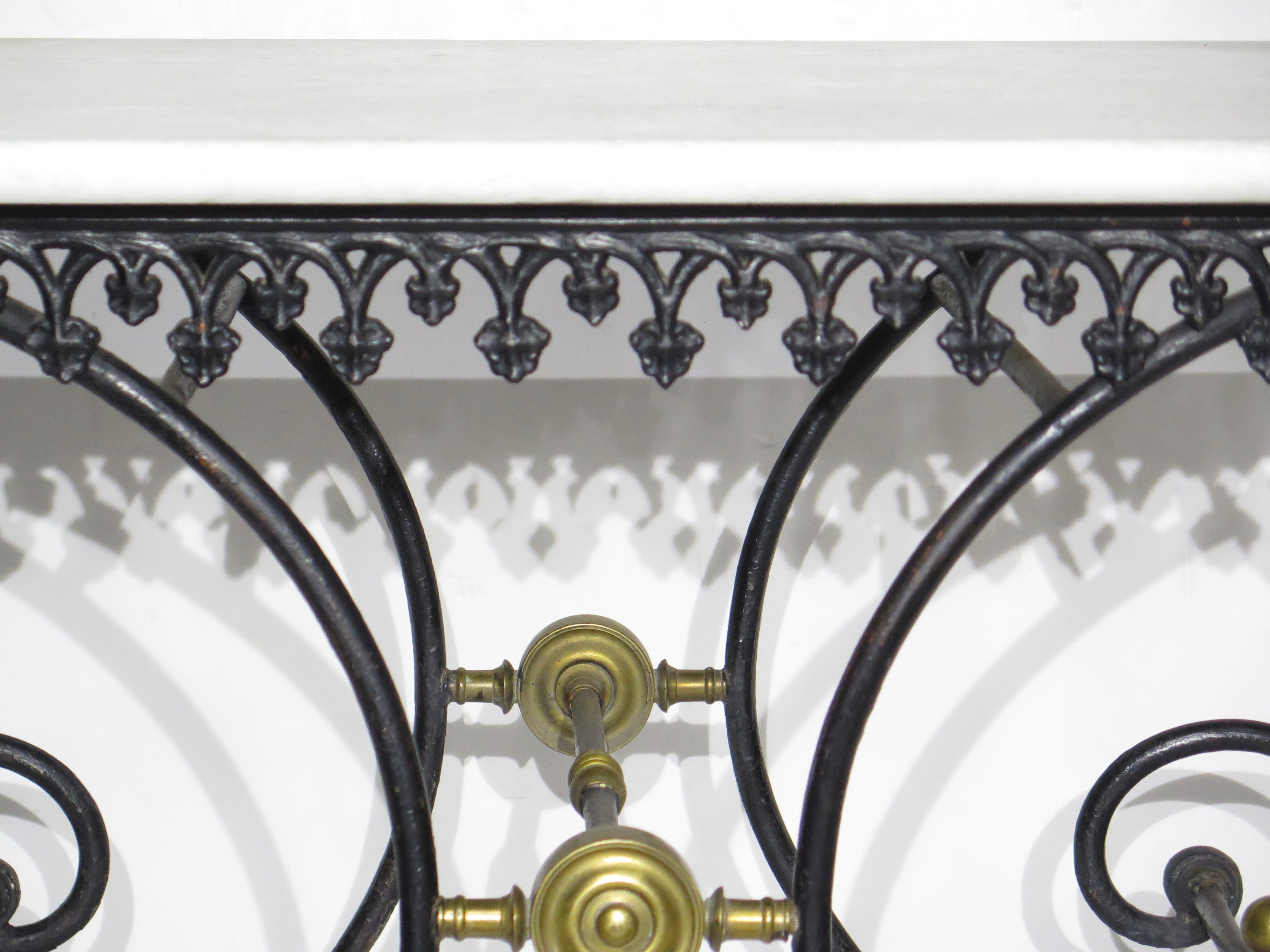 Early 20th Century Frenche Iron Pastri Table