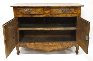 French Burled Ash Buffet, Circa 1760