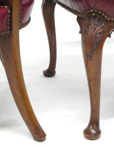 Pair of Georgian-Style Mahogany Elbow Chairs