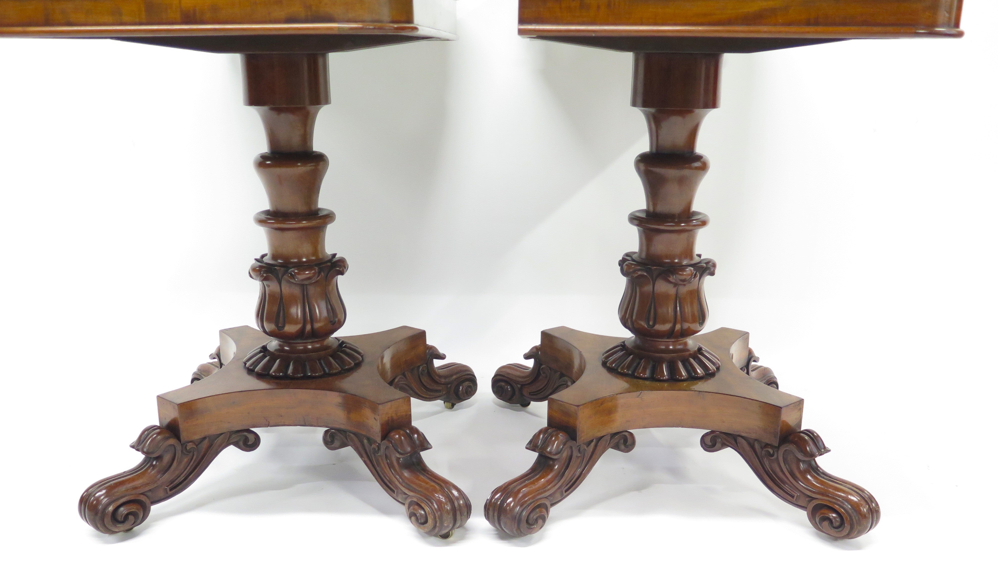 A Matched Pair of William IV Rosewood Games Tables