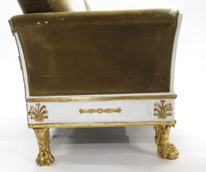 A Beautiful Late Regency Polychrome Settee