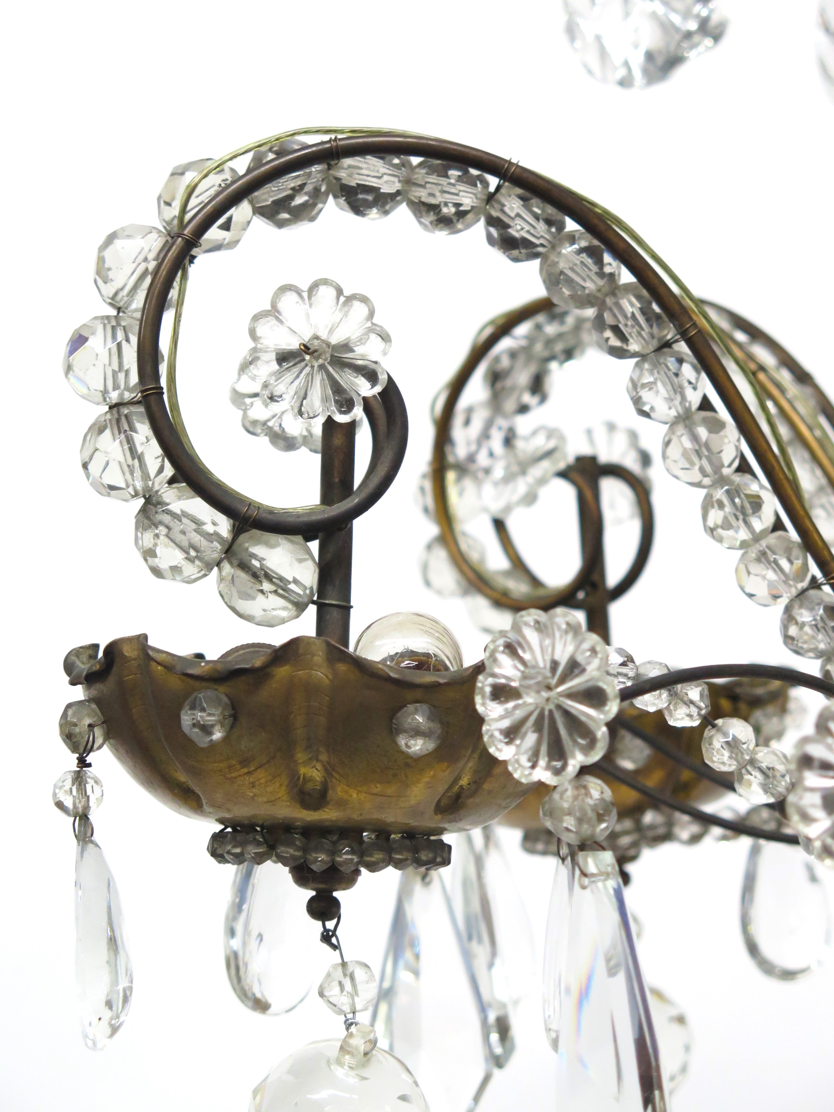 Art Deco Six-Light Chandelier by Maison Jansen