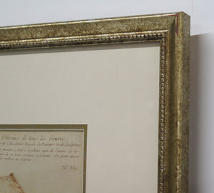 "Cahier de Principles" French School Print in the Manner of Sanguine