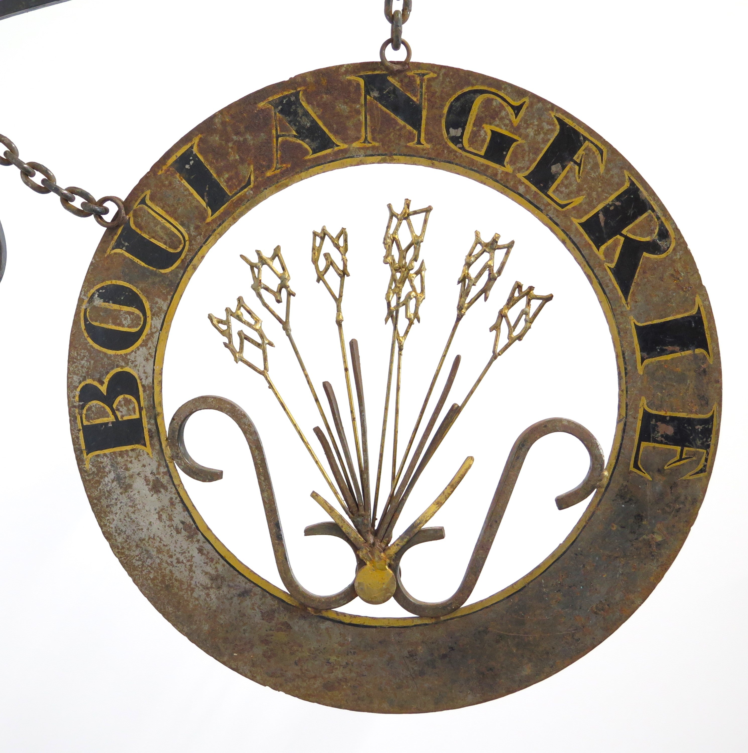 A Whimsical 19th Century Paint and Gilt Shop Sign