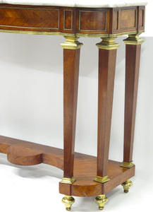 A 19th Century French Brass Mounted Console Table