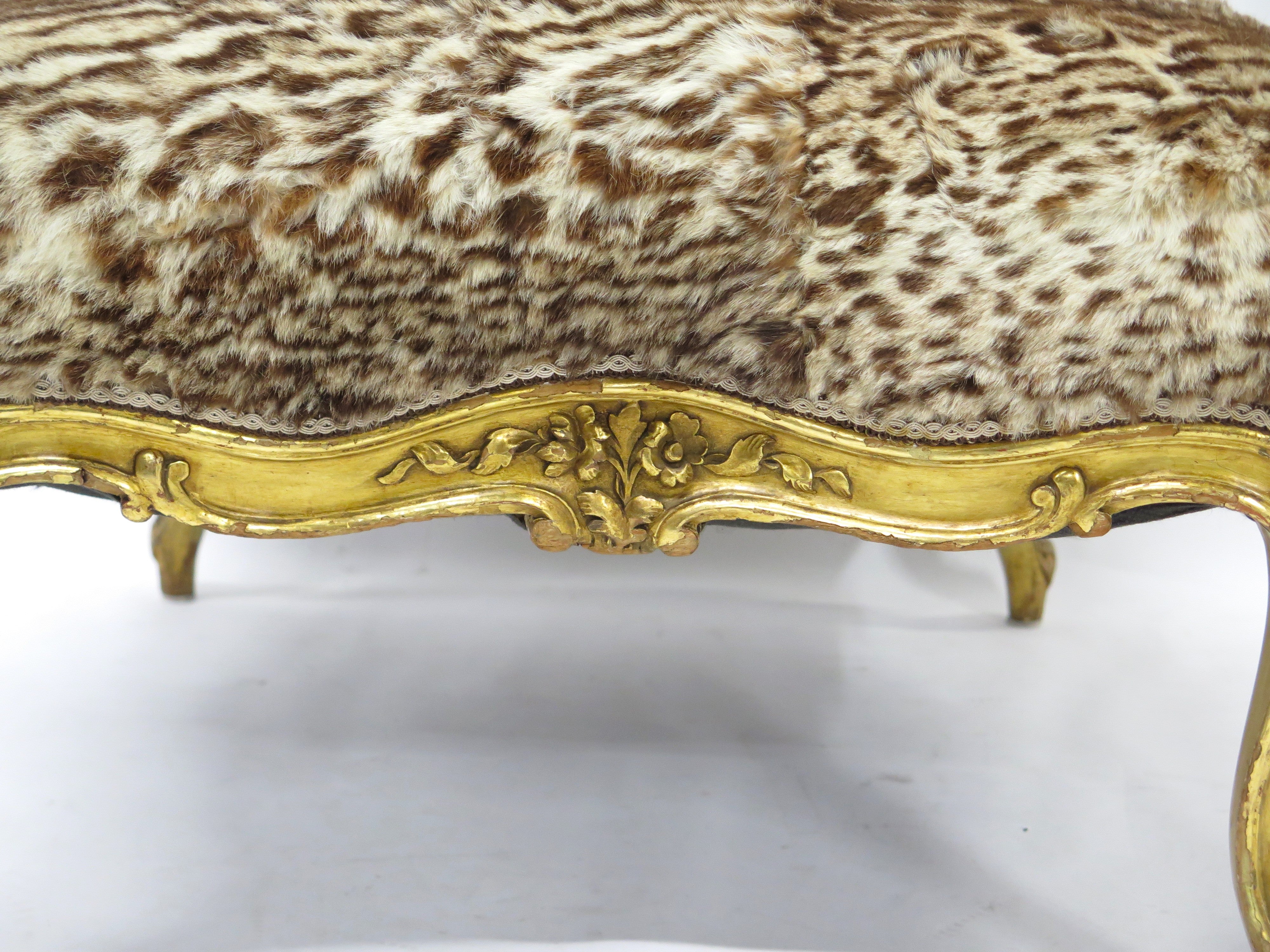 A 19th Century Louis XV Style Giltwood Tabouret