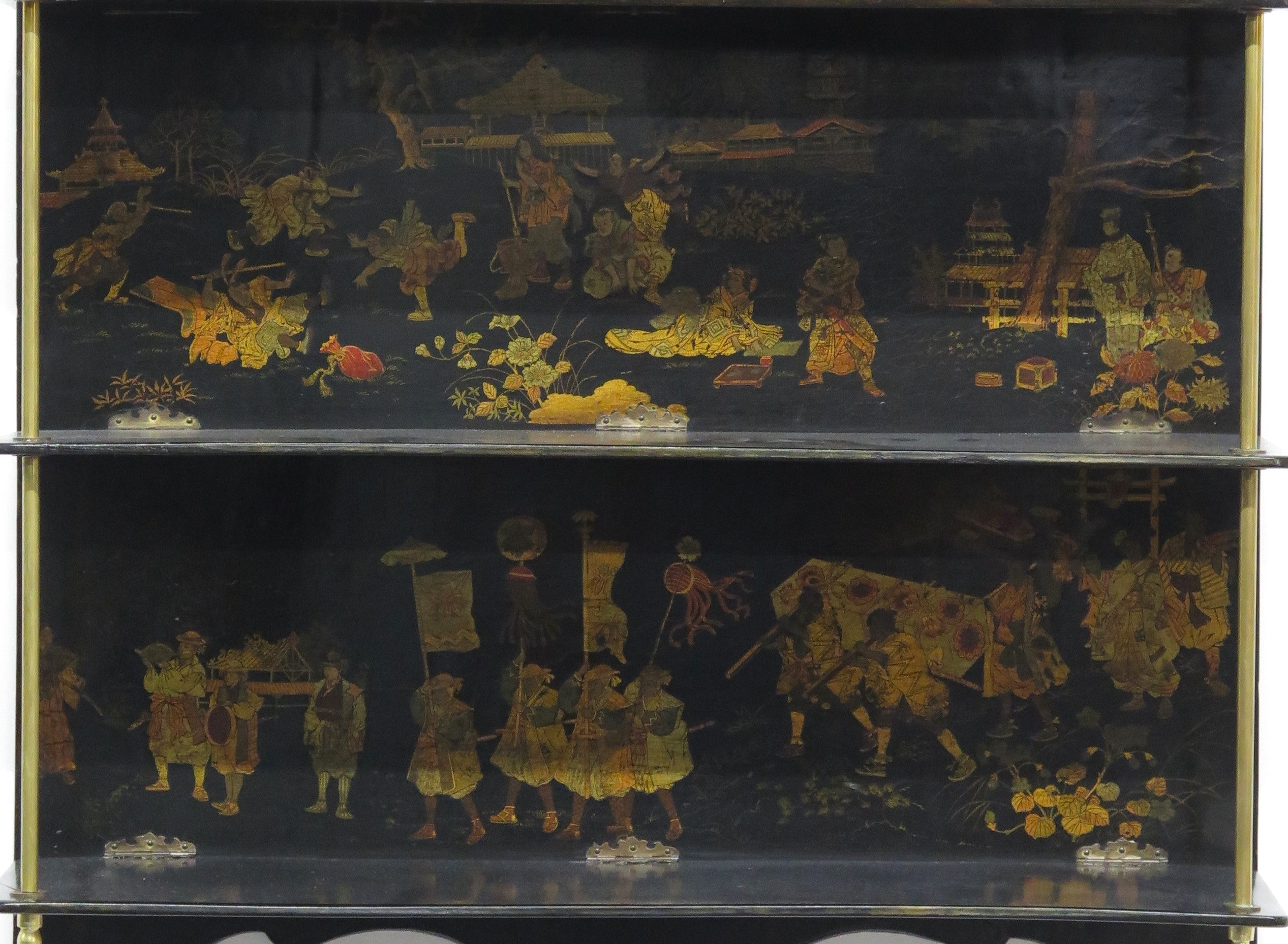 Late 19th Century French Shelf with Chinoiserie Decoration