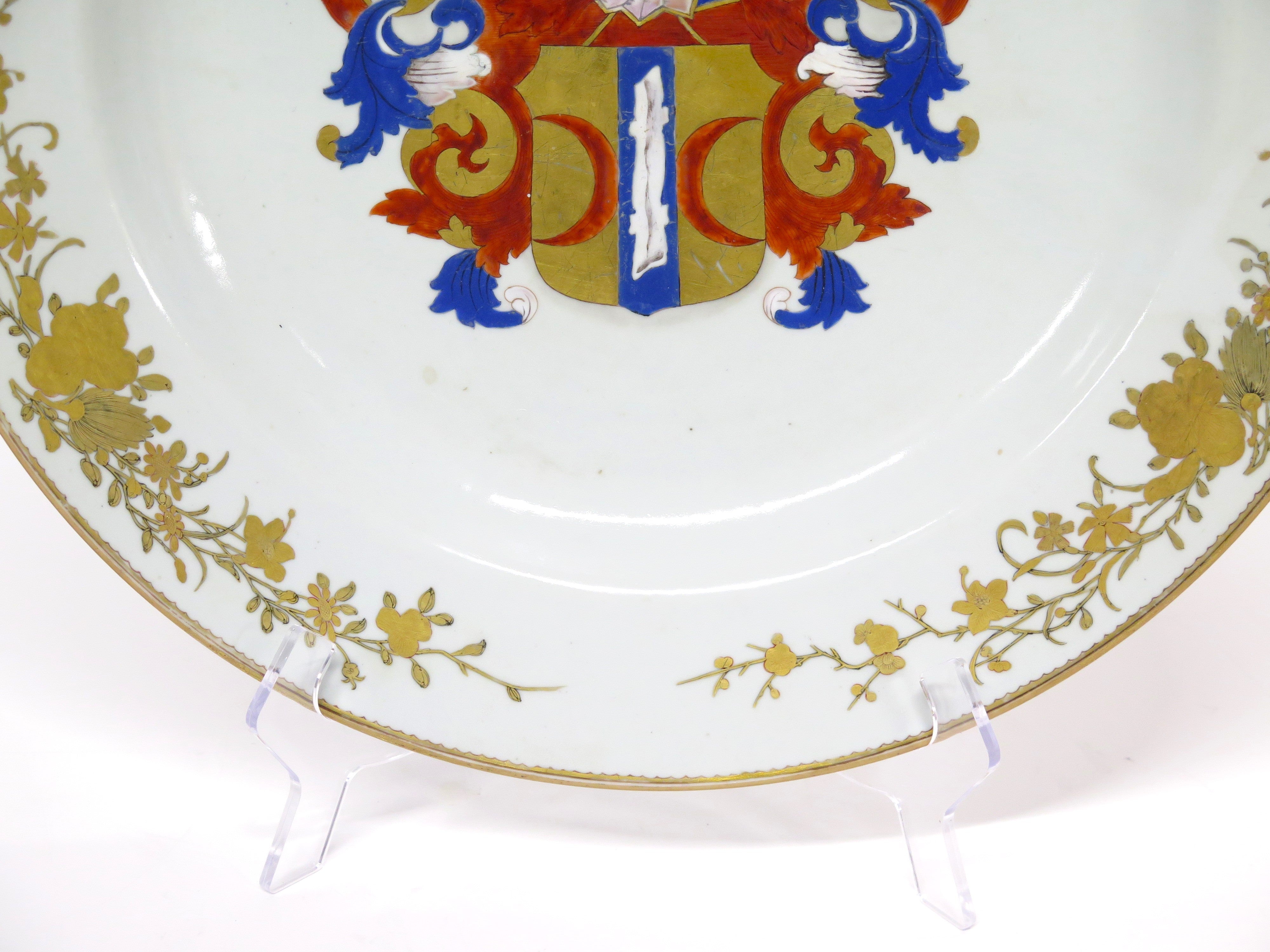 Chinese Export Armorial Charger for the Amsterdam-Batavia Dutch Family Valckenier