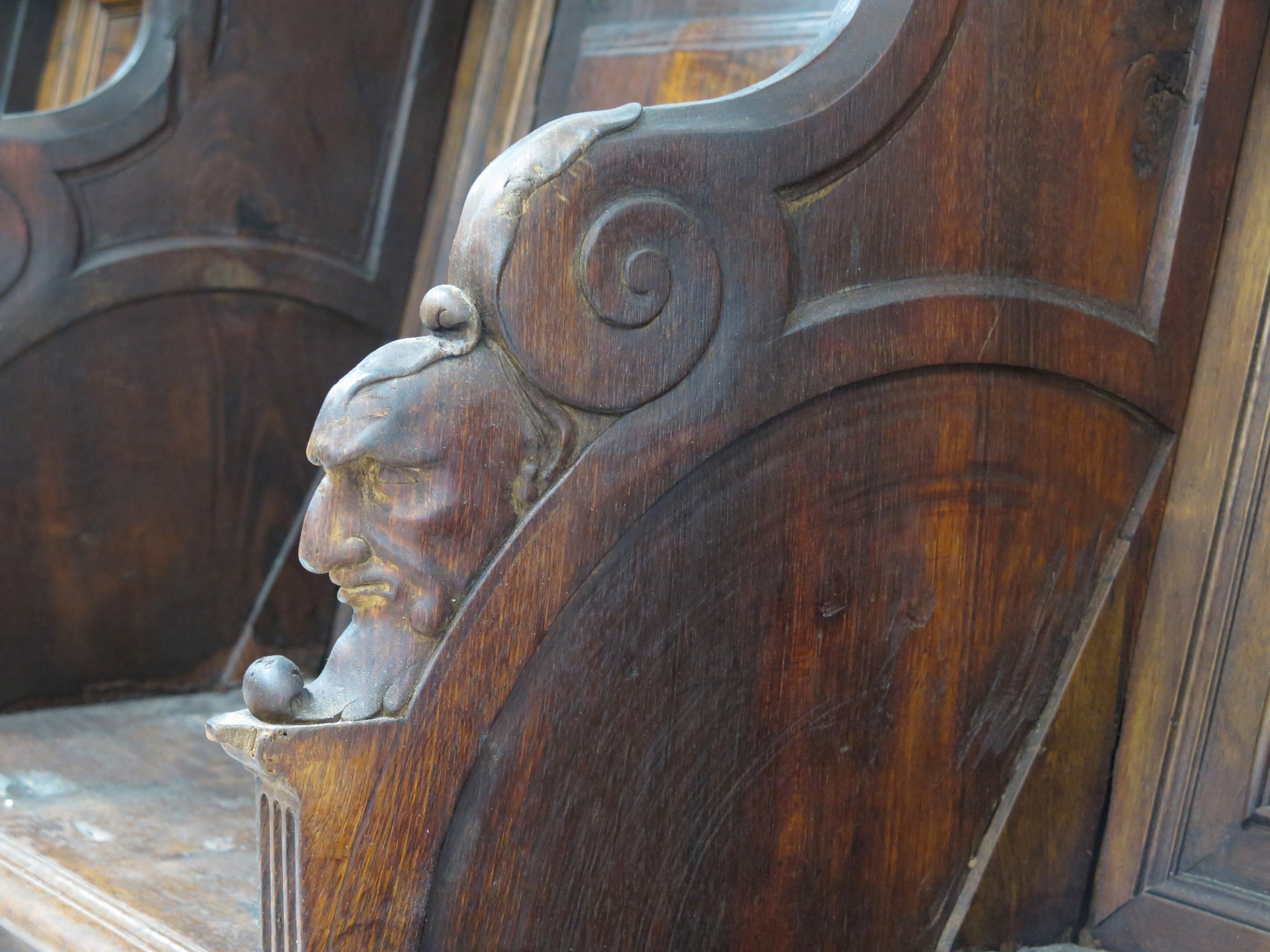 17th Century French carved walnut choir stalls