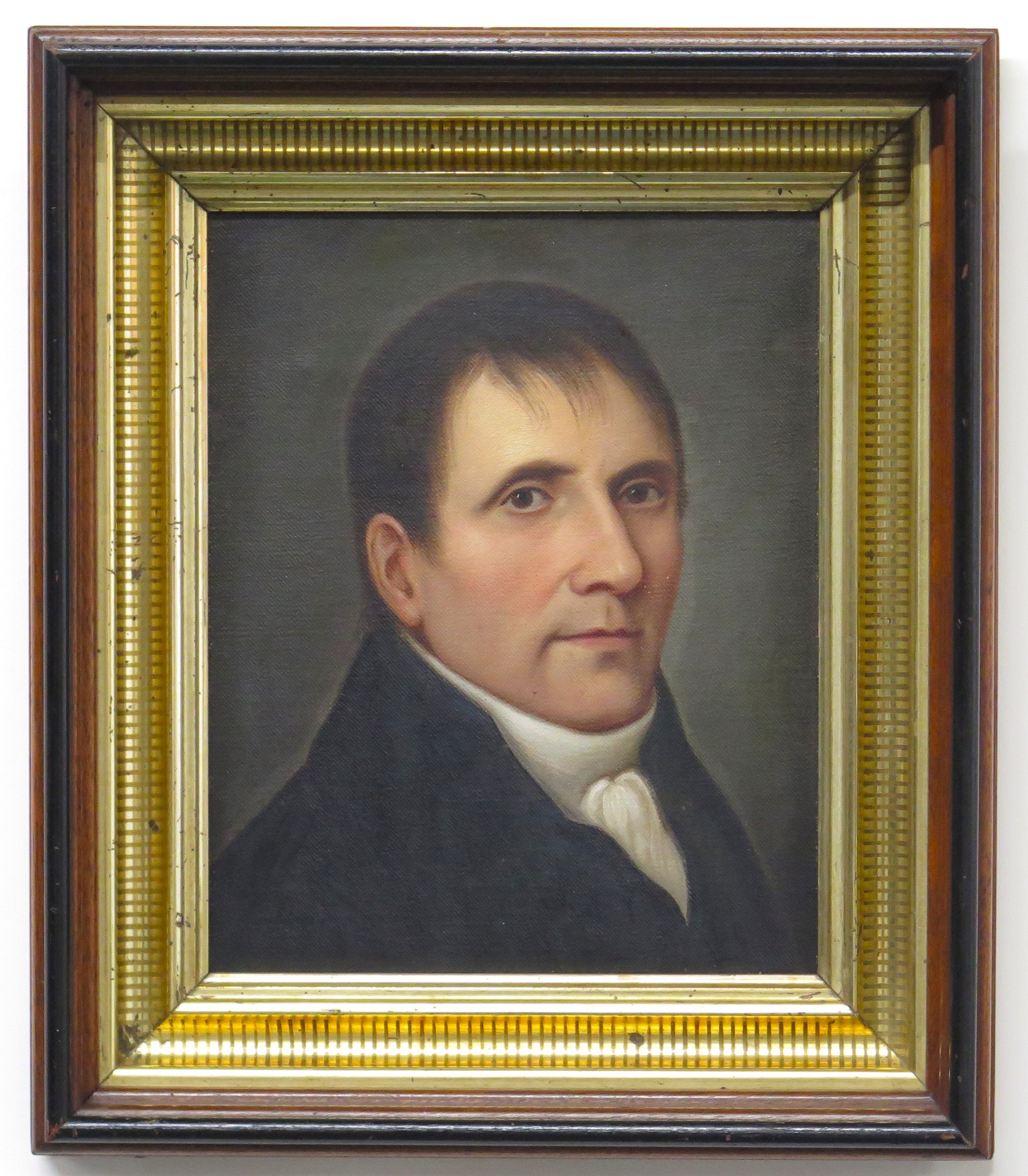 Early 19th Century Oil on Canvas Portrait of a Man