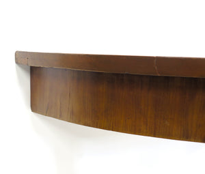 Pair of Walnut Directoire Demi-lune Console Tables