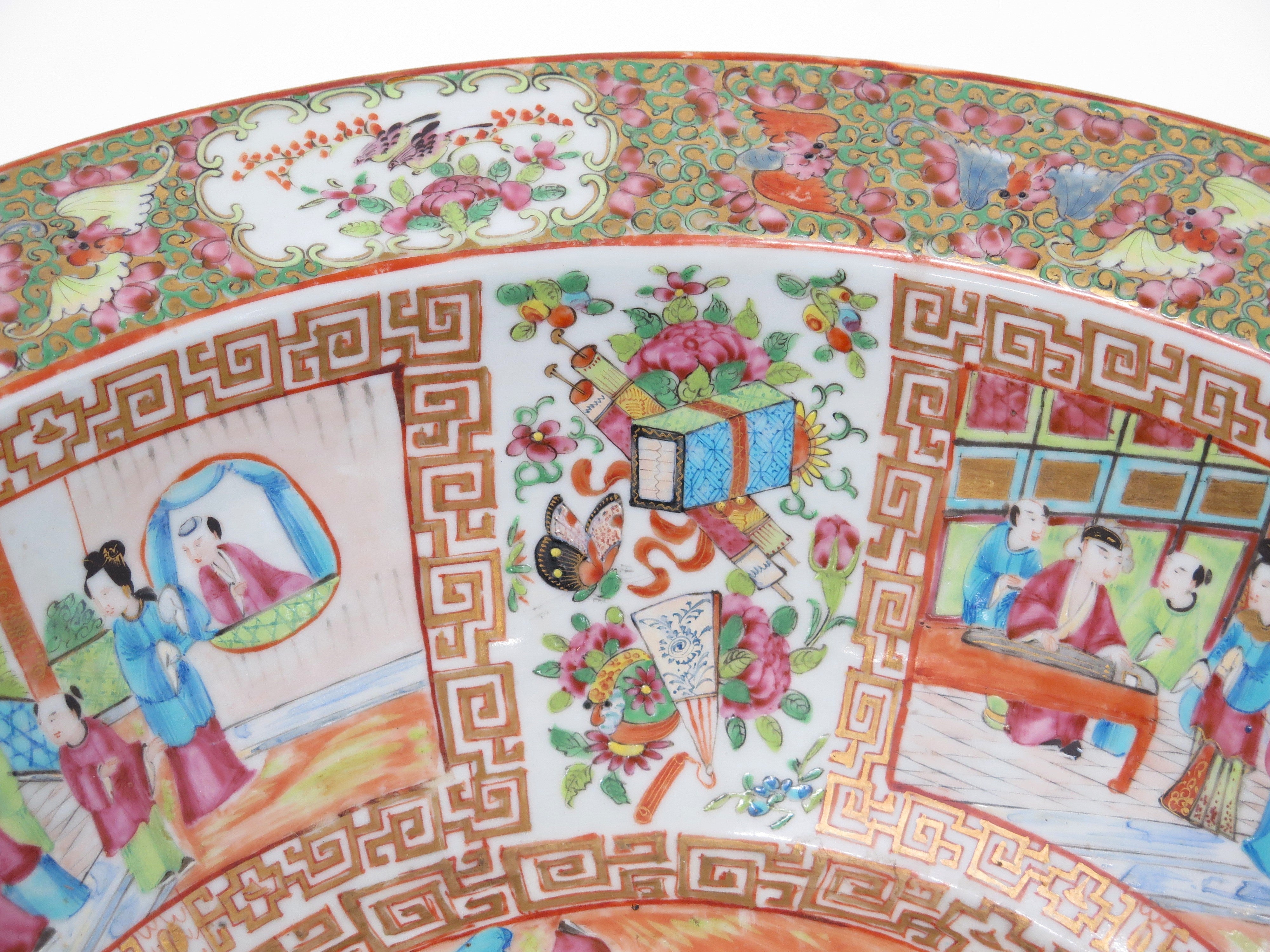 A Fine Large Chinese Export Rose Medallion Bowl