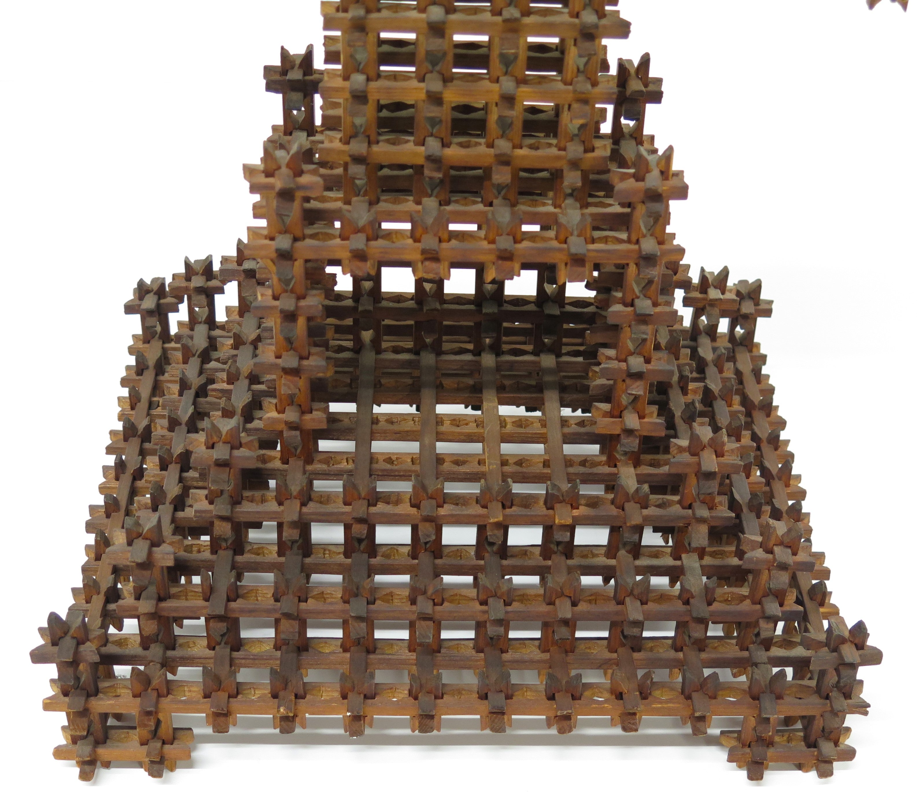 A Large Scale American Folk "Tramp Art" Cross