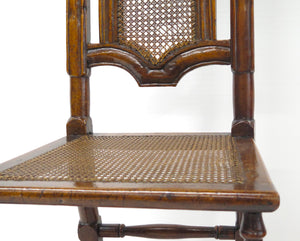 A Pair of William and Mary Walnut Side Chairs