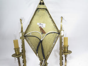 A Pair of Neoclassical Two Light Wall Sconces