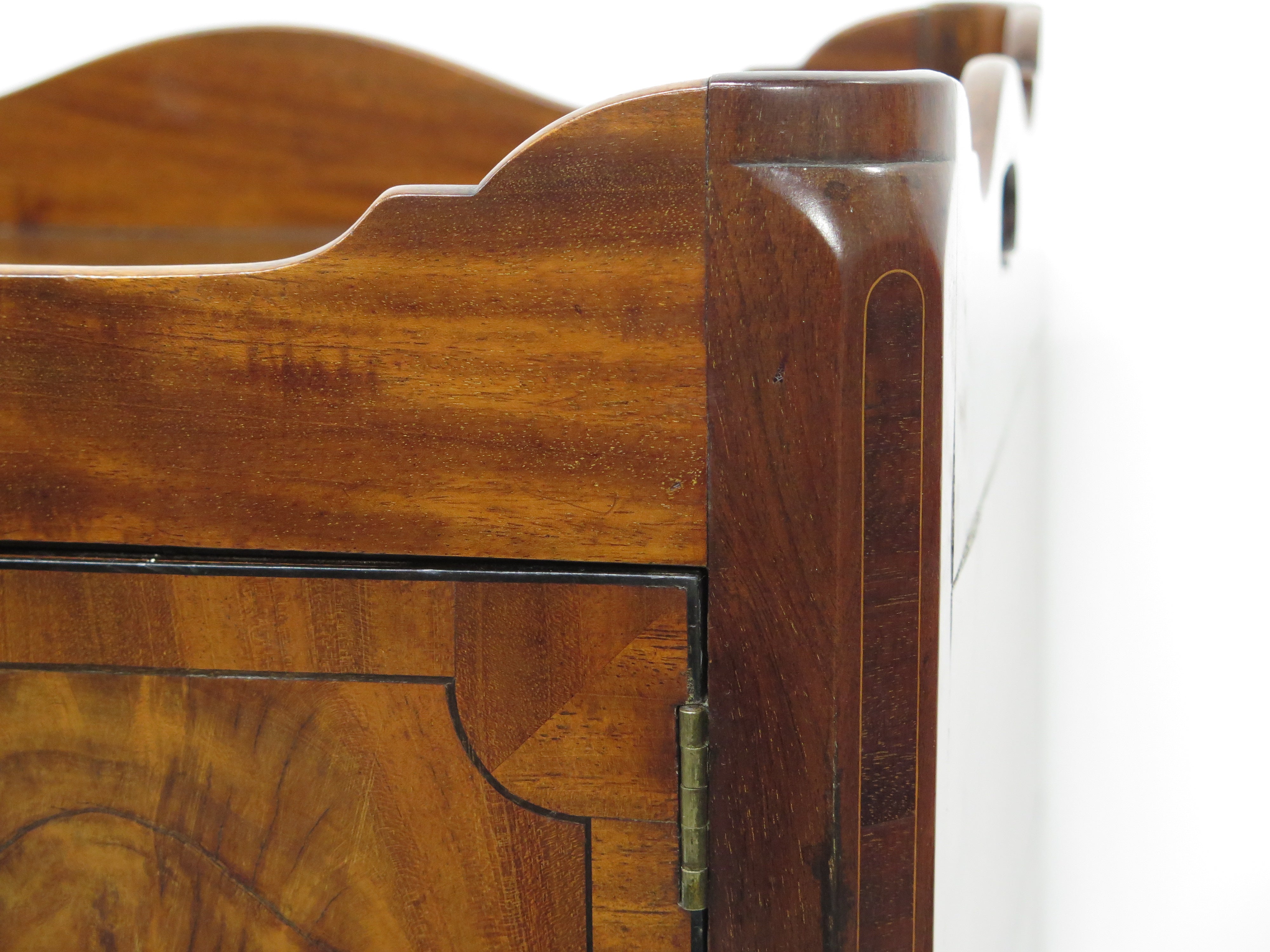A George III Mahogany Bedside Cabinet