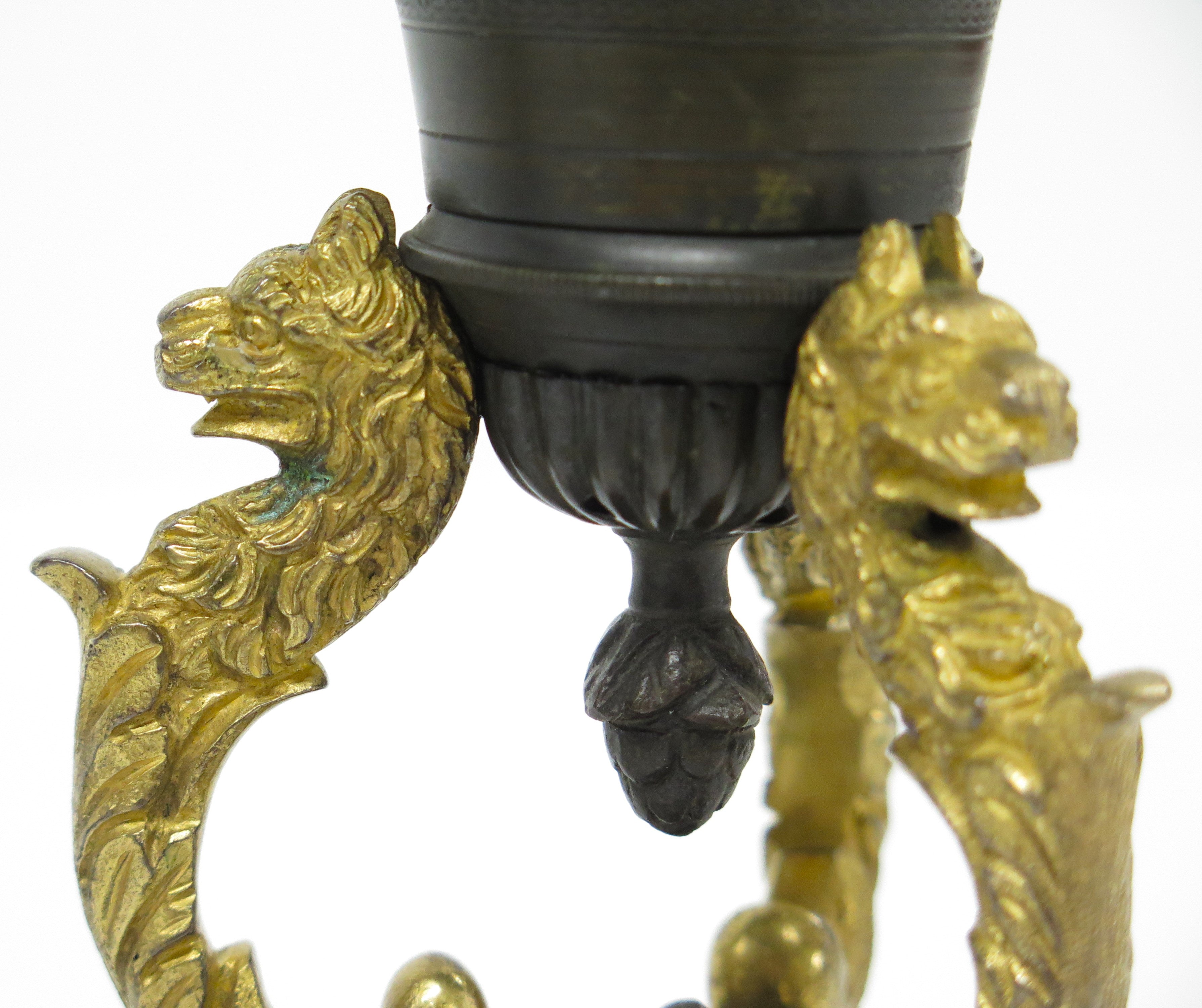 A Pair of Late Regency Patinated and Metal Cassoulets