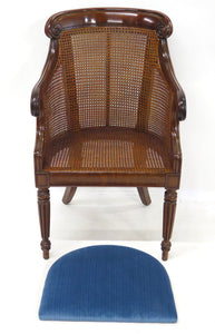 English Regency Mahogany Library Chair