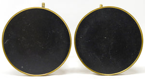 A pair of elegant Louis XVI-style gilt bronze gueridons