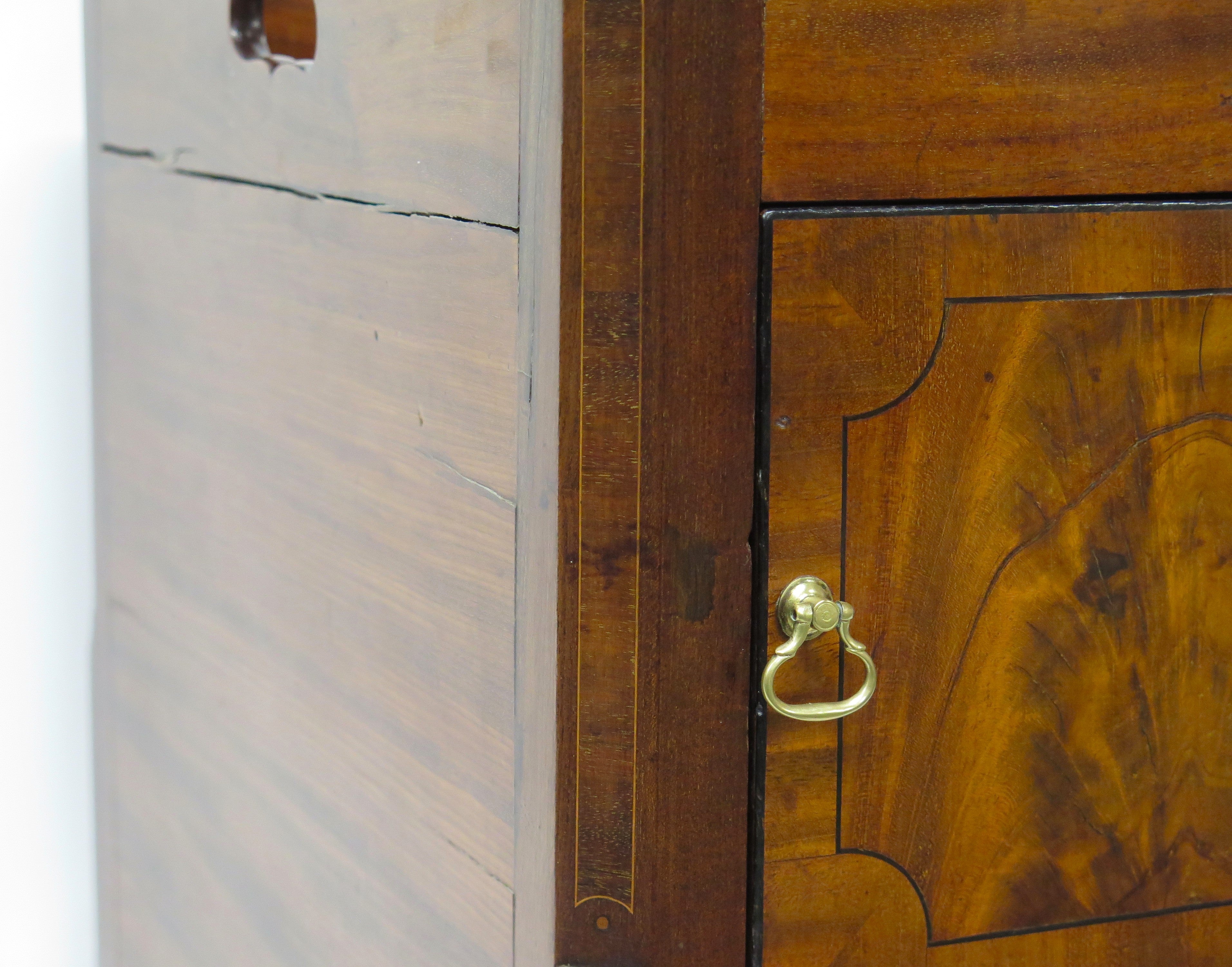 A George III Mahogany Bedside Cabinet