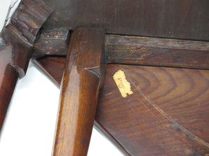 A George III mahogany drop leaf corner table