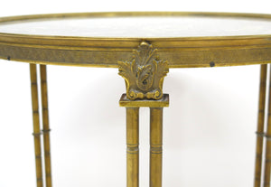 A Louis XVI Style Gilt Bronze Gueridon